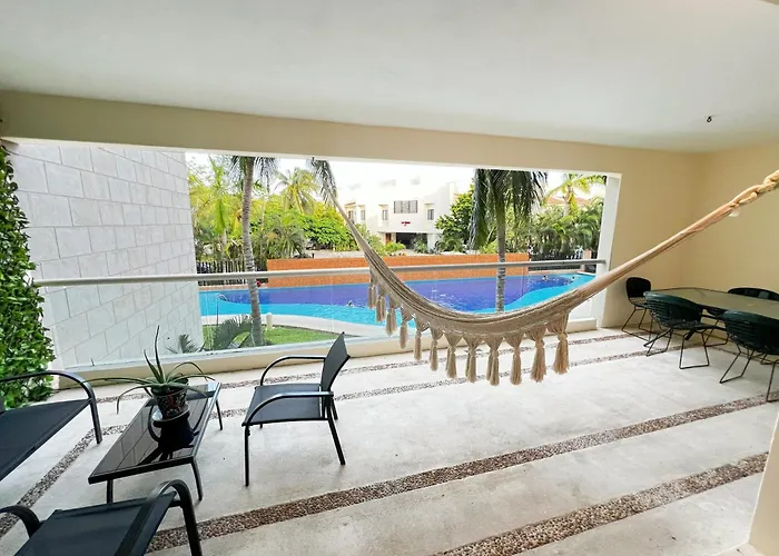 Spacious With Terrace, Pool And Access Apartment Puerto Aventuras